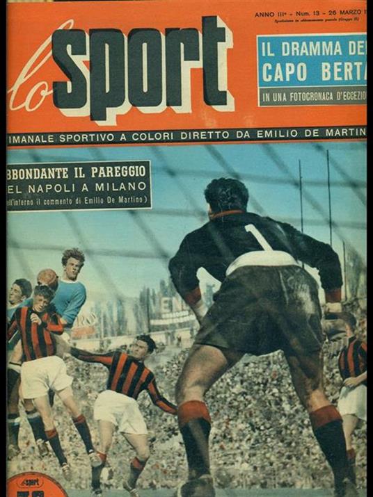 Lo sport anno 3 n. 13 - Emiliano De Martino - copertina