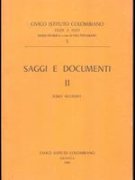 Saggi e documenti II. Tomosecondo