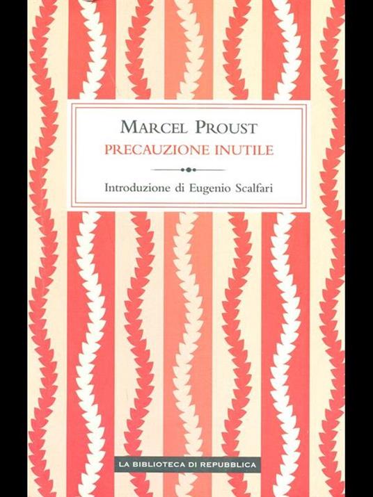 Precauzione inutile - Marcel Proust - copertina