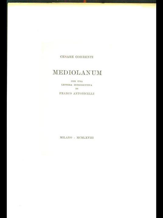 Mediolanum - Cesare Correnti - 2