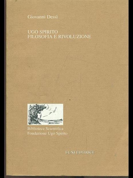 Ugo spirito. Filosofia e religione - copertina