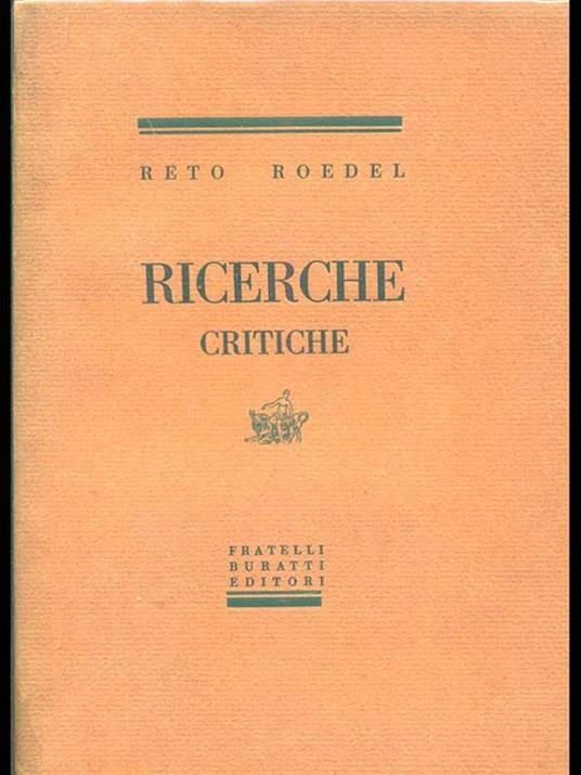 Ricerche critiche - Reto Roedel - 4