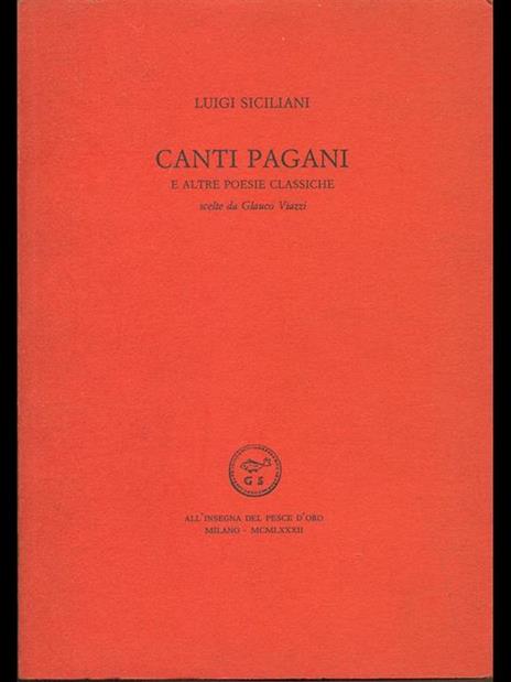 Canti pagani - Luigi Siciliani - 10