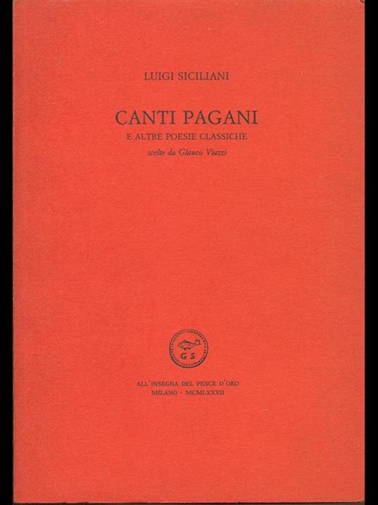 Canti pagani - Luigi Siciliani - 10