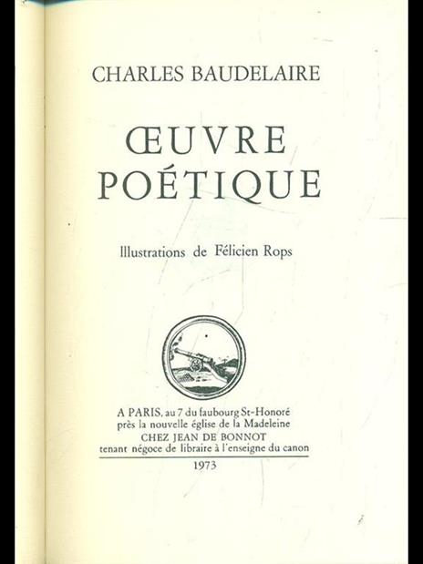 Oeuvre poetique - Charles Baudelaire - 5