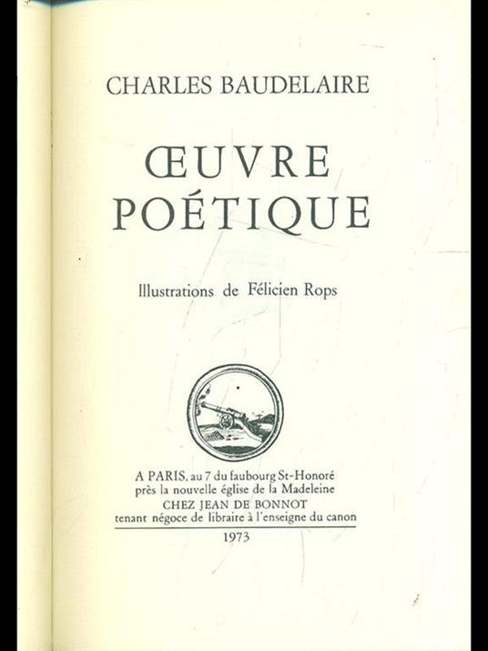 Oeuvre poetique - Charles Baudelaire - 4