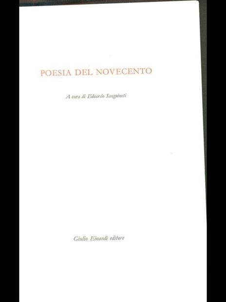 Poesia del Novecento - 3