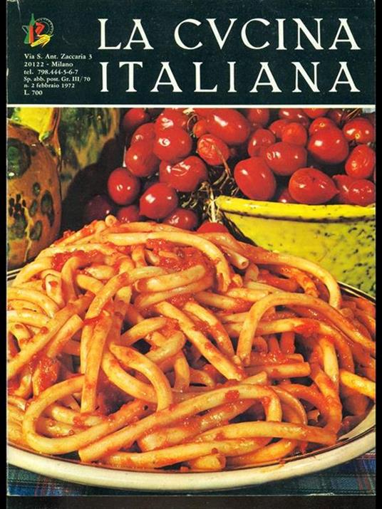 La cucina italiana n. 2 febbraio 1972 - copertina