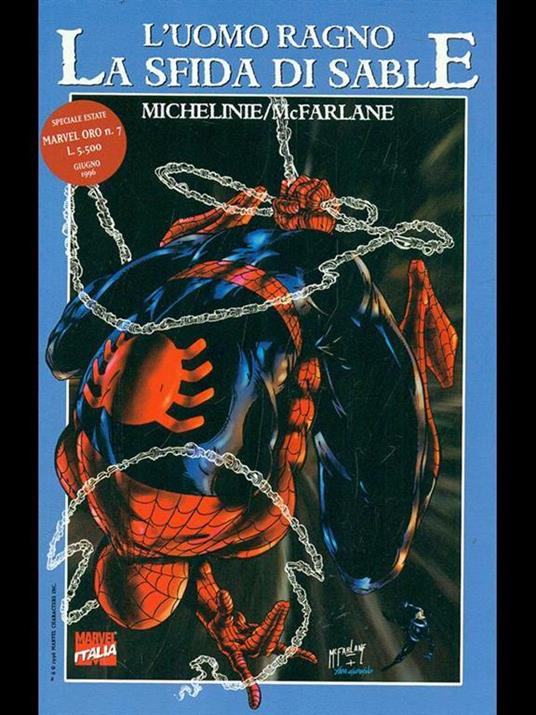 L' uomo ragno. La sfida di Sable - Michelinie,McFarlaine - copertina