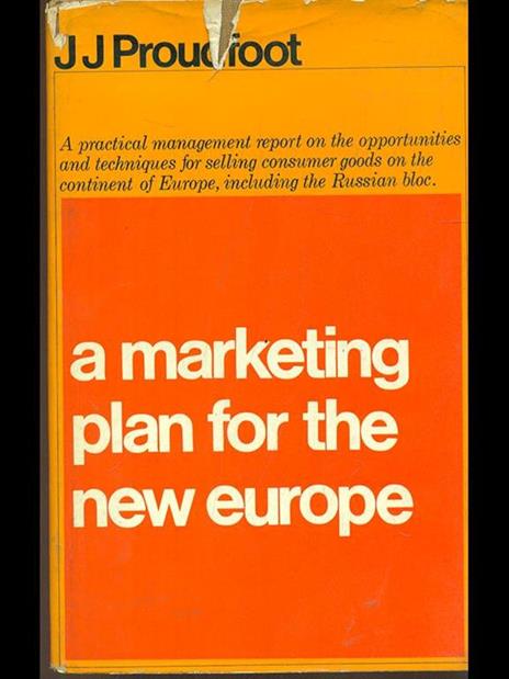 A marketing plan for the new Europe - copertina