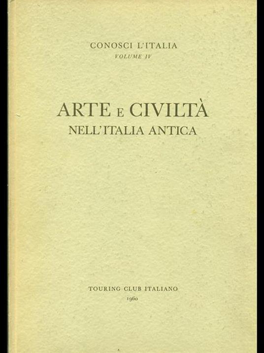 Arte e civiltà nell'Italia antica - copertina