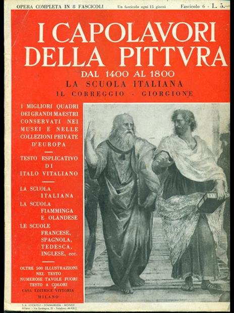 La scuola italiana-Il Correggio-Giorgione - copertina