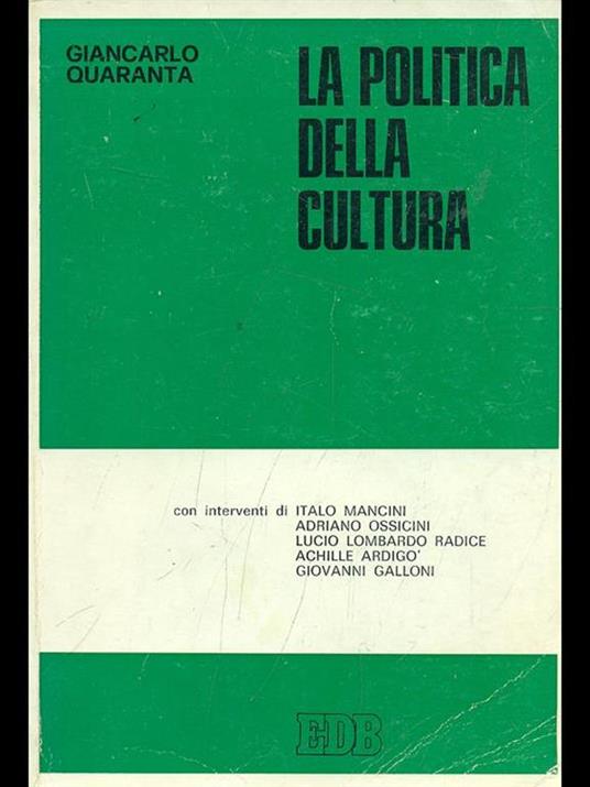 La politica della cultura - 3