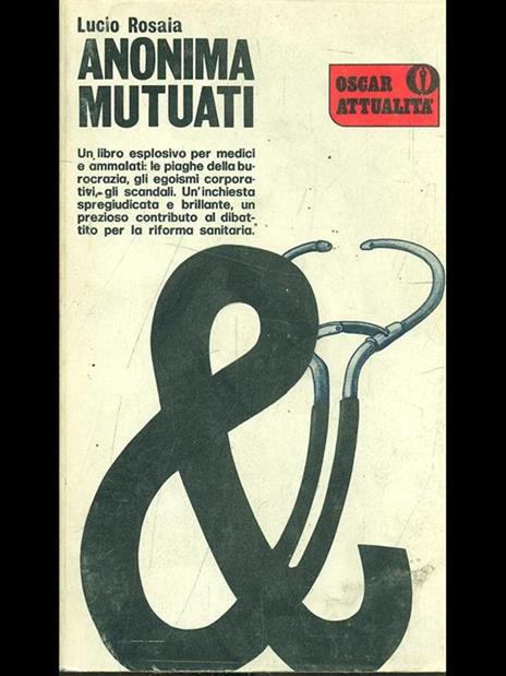 Anonima mutuati - Lucio Rosaia - copertina