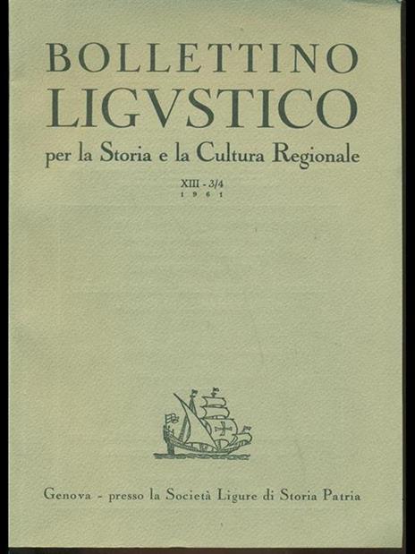 Bollettino linguistico per la storia e la cultura regionale n. 13 3/4 - 5