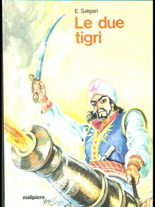 Le due tigri - Emilio Salgari - copertina