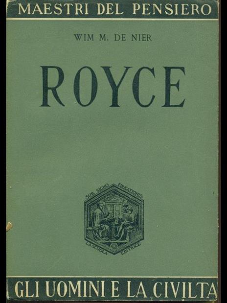 Royce - Wim M. De Nier - copertina
