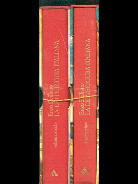 La letteratura italiana 2 volumi - Enzo Siciliano - copertina