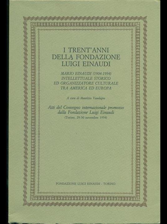 I trent'anni della fondazione Luigi Einaudi - 2