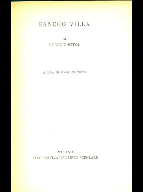Pancho Villa - copertina