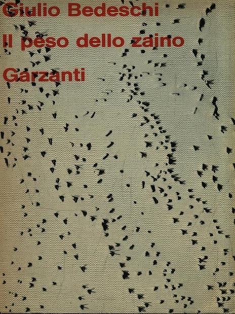 Il peso dello zaino - Giulio Badeschi - copertina