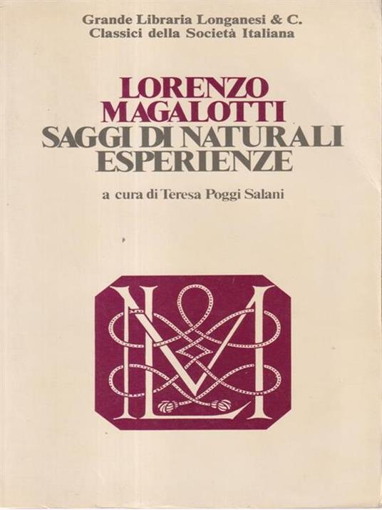 Saggi di naturali esperienze - Lorenzo Magalotti - 2