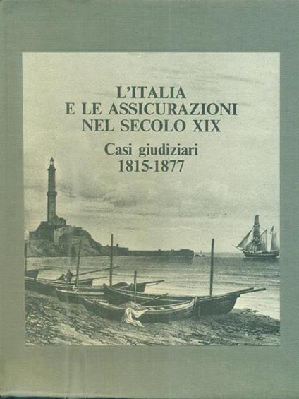 L' Italia e le assicurazioni nel secolo XIX - Vito Piergiovanni - copertina