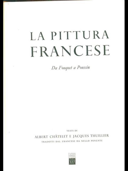 La pittura francese da Fouquet a Poussin - copertina