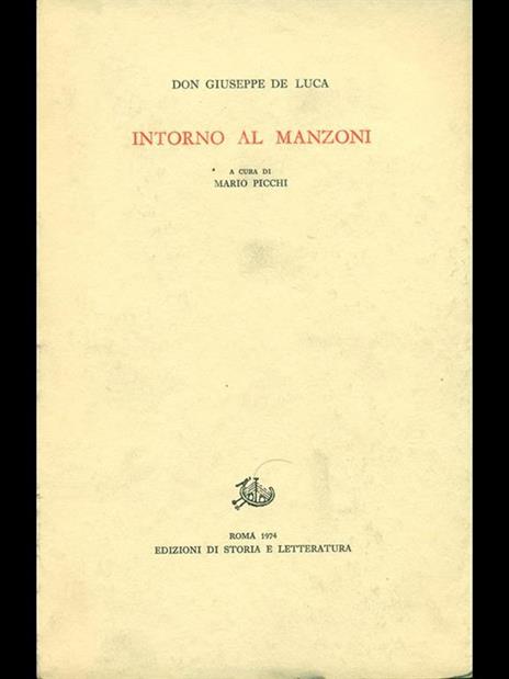 Intorno al Manzoni - Giuseppe De Luca - 7