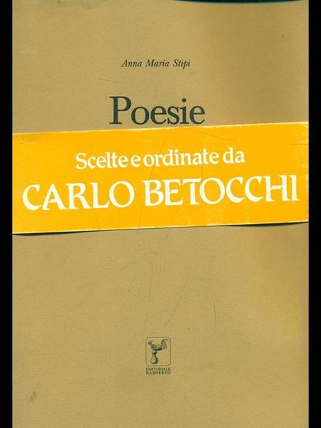 Poesie - Anna Maria Stipi - copertina