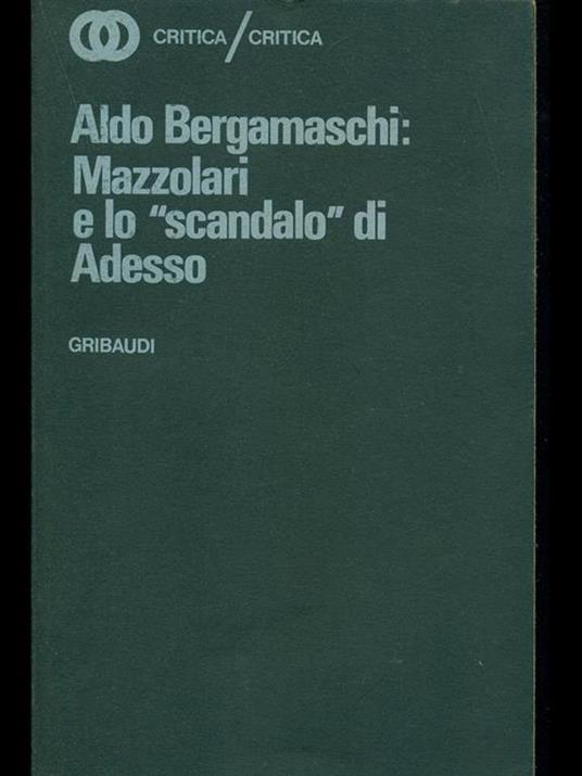 Mazzolari e lo scandalo di adesso - Aldo Bergamaschi - copertina