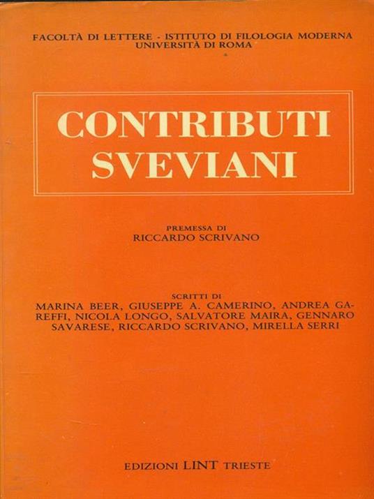 Contributi sveviani - Riccardo Scrivano - 4