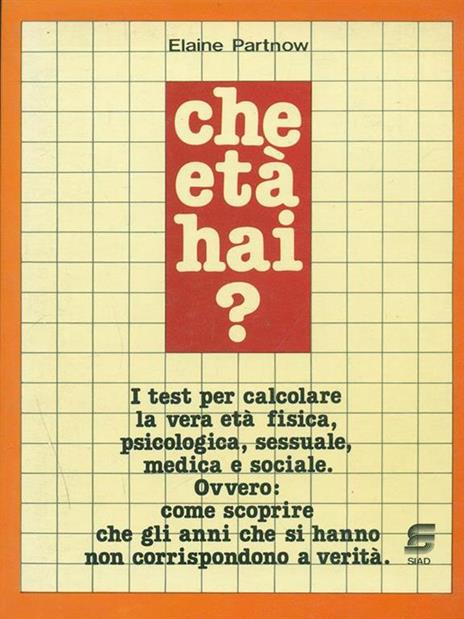 Che età hai ? - copertina