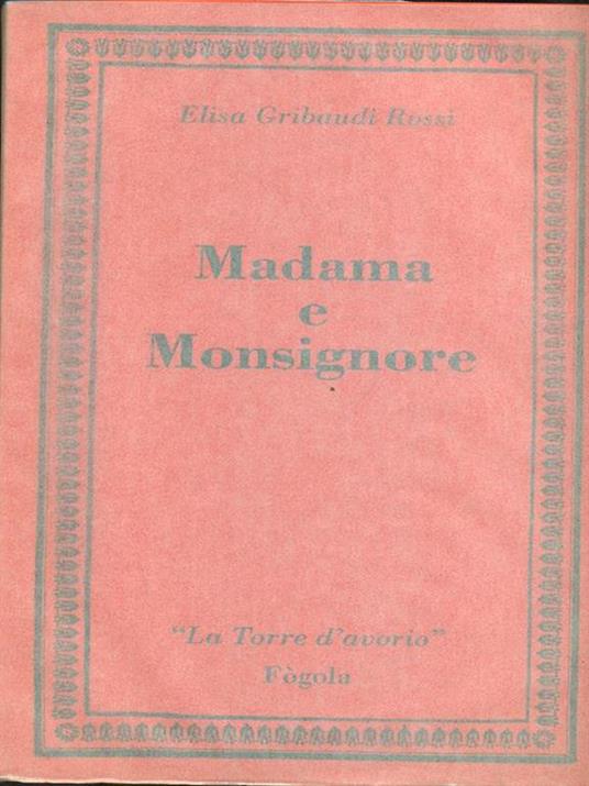 Madama e Monsignore - copertina