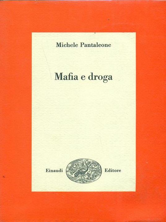 Mafia e droga - Michele Pantaleone - copertina