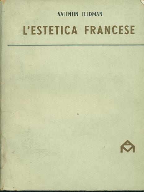 L' estetica francese - Valentin Feldman - copertina