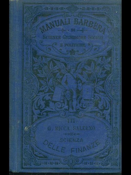 Scienza delle finanze - Giuseppe Ricca Salerno - copertina