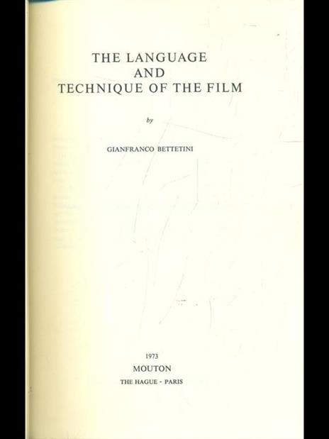 The language and technique of the film - Gianfranco Bettetini - 4