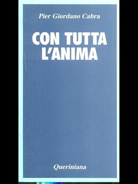 Con tutta l'anima - P. Giordano Cabra - copertina