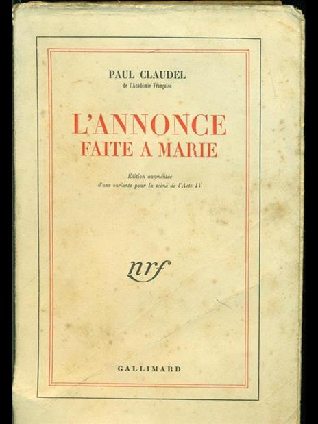 L' annonce faite a Marie - Paul Claudel - 2