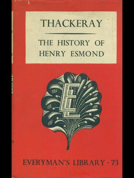 The history of Henry Esmond - William M. Thackeray - copertina