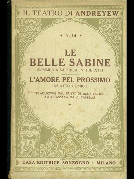 Le belle sabine. L'amore pel prossimo - Leonid Andreev - 7