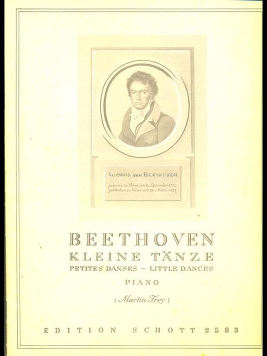 Kleine Tanze fur klavier - Ludwig van Beethoven - copertina