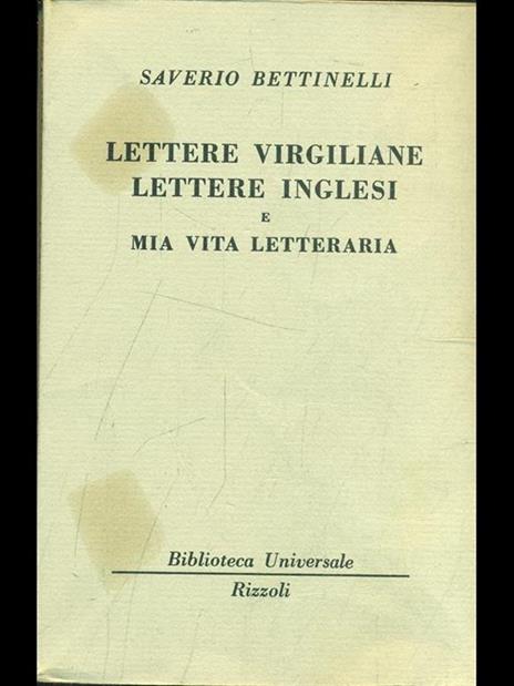Lettere virgiliane lettere inglesi e miavita letteraria - Saverio Bettinelli - 8