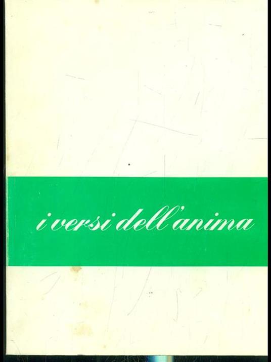 I versi dell'anima - Domenico Tampieri - copertina