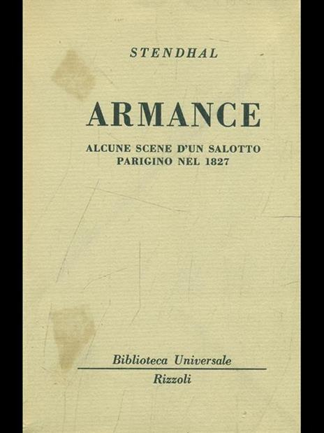 Armance - Stendhal - copertina