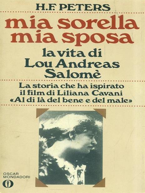 Mia sorella mia sposa - H.F. Peters - copertina