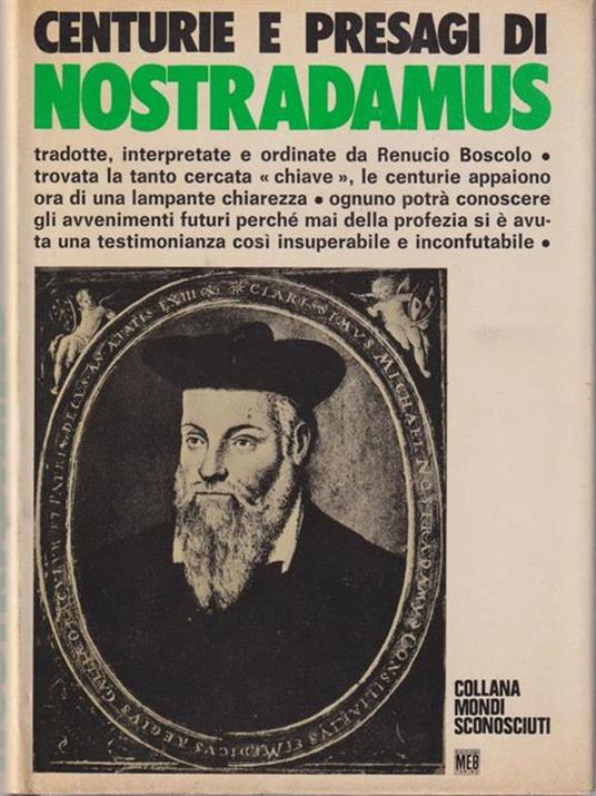 Centurie e presagi di Nostradamus - Renucio Boscolo - copertina