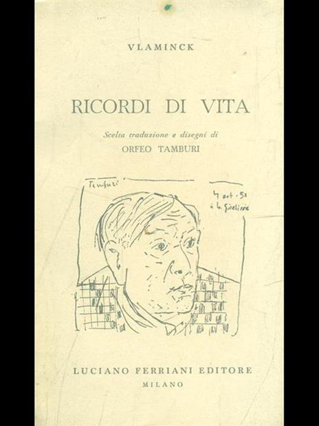 Ricordi di vita - Maurice Vlaminck - copertina