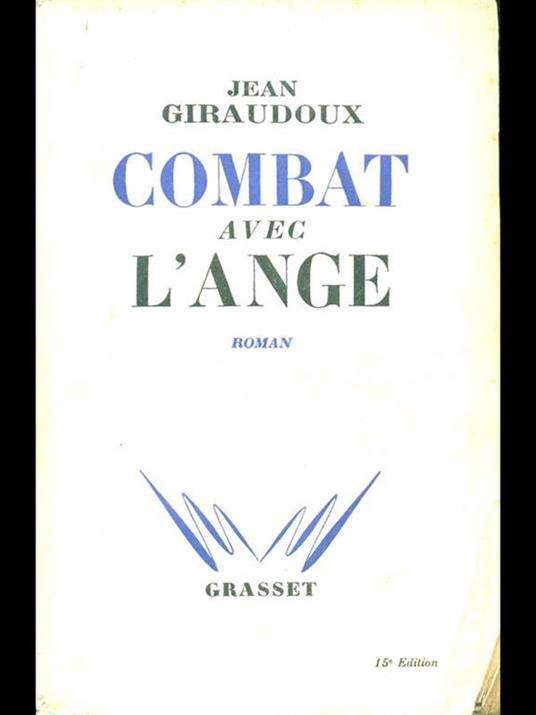 Combat avec l'ange - Jean Giradoux - copertina